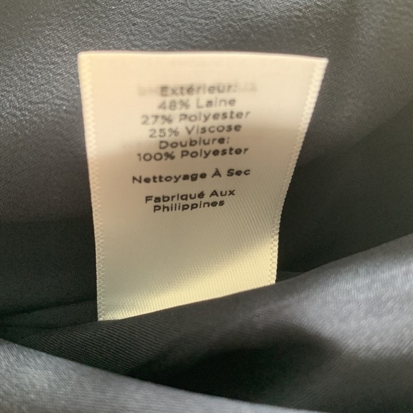 NWT Talbots 2P Navy Wool Skirt - Picture 9 of 11